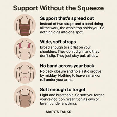 Mary's Built-In Bra Comfort Shaper Tank