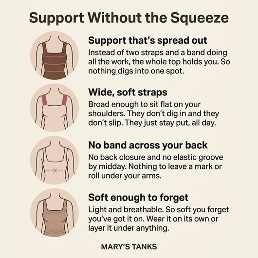 Mary's Built-In Bra Comfort Shaper Tank